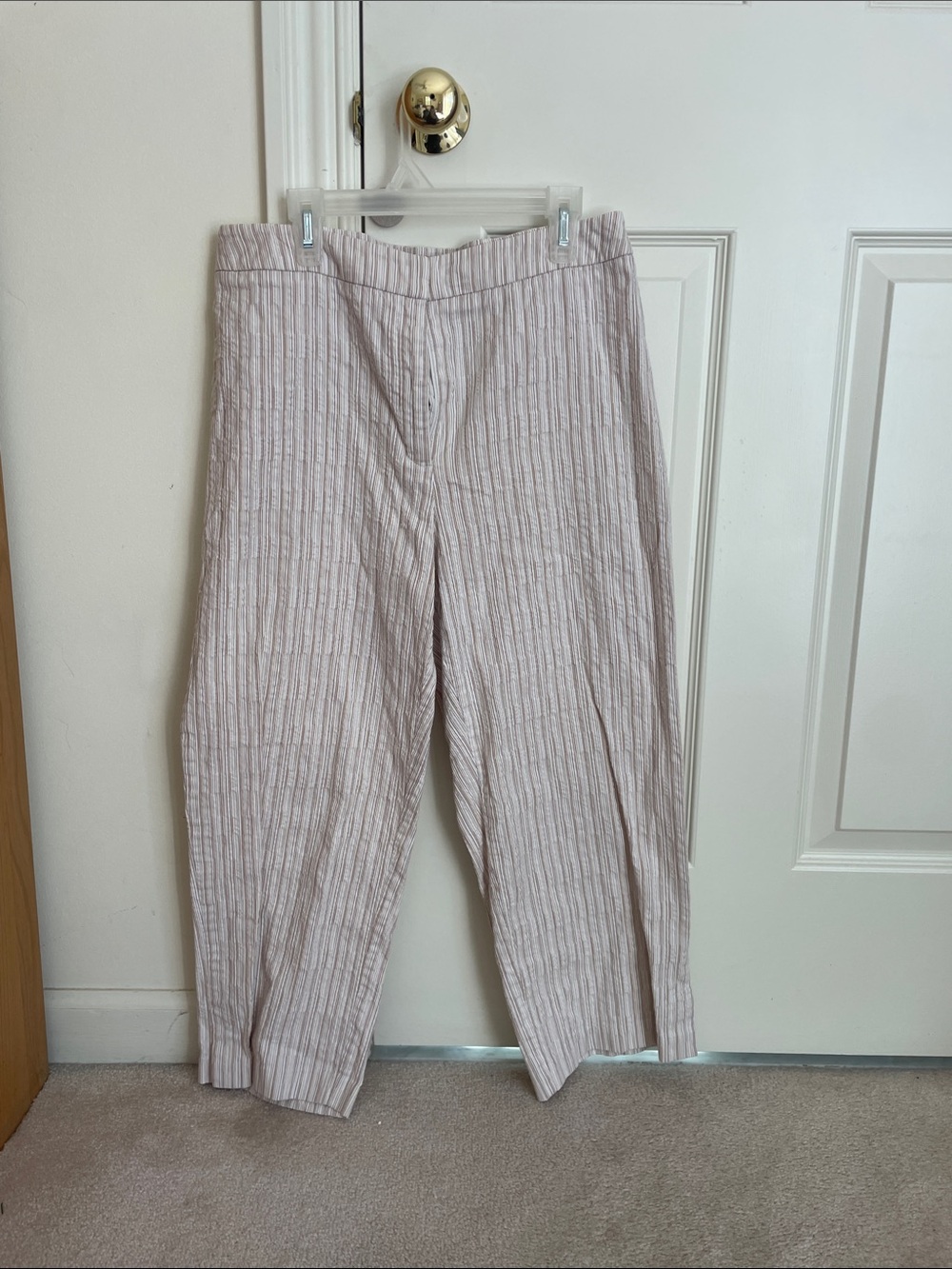 croft & barrow Light Beige Striped Women’s Chinos